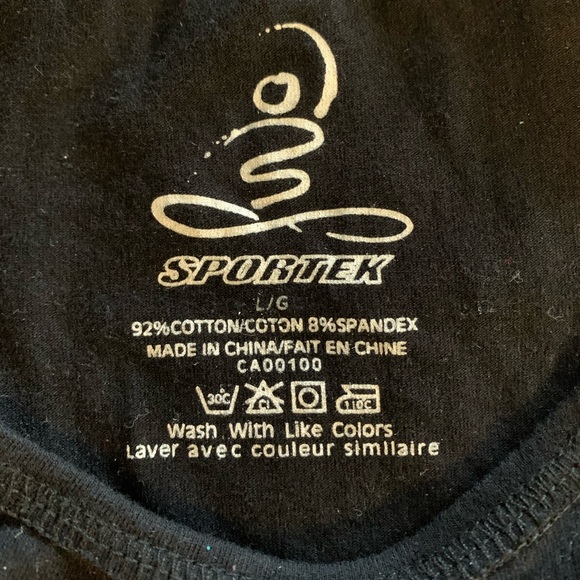 SPORTEK YOGA Fitted T-Shirt, Black, size L - Picture 3 of 4